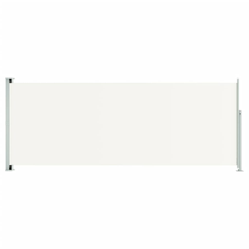 vidaXL Patio Retractable Side Awning 46.1"x118.1" Cream