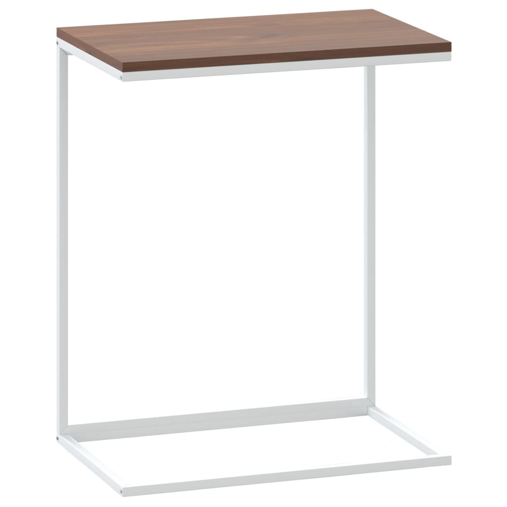vidaXL Side Table White 21.7"x13.8"x26" Engineered Wood