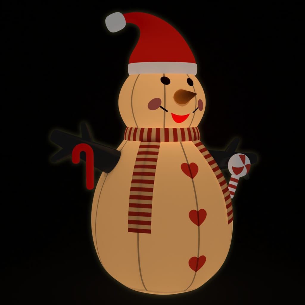 vidaXL Inflatable Snowman with LEDs 15 ft