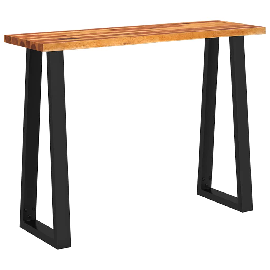 vidaXL Console Table with Live Edge 43.3"x13.8"x31.5" Solid Wood Acacia