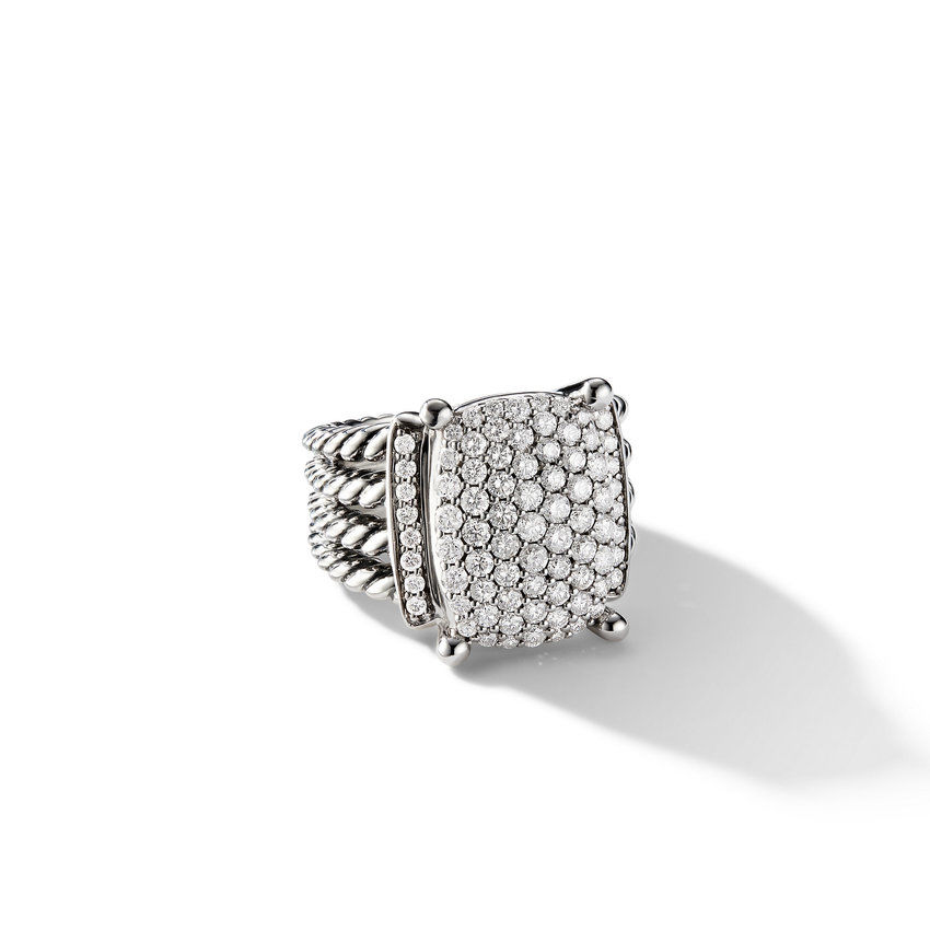 David Yurman Wheaton Ring with Diamonds - Size 7.5