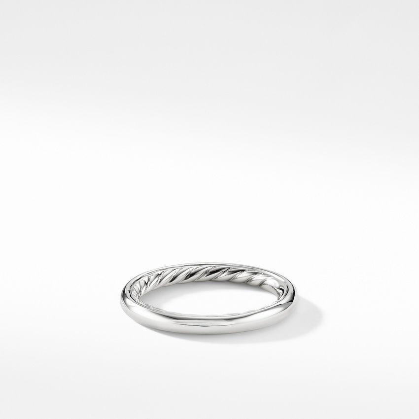 David Yurman Eden Band Ring in Platinum | 2.5mm | Size 8