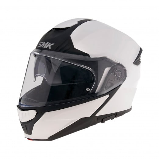 SMK Gullwing White Modular Helmet Size M