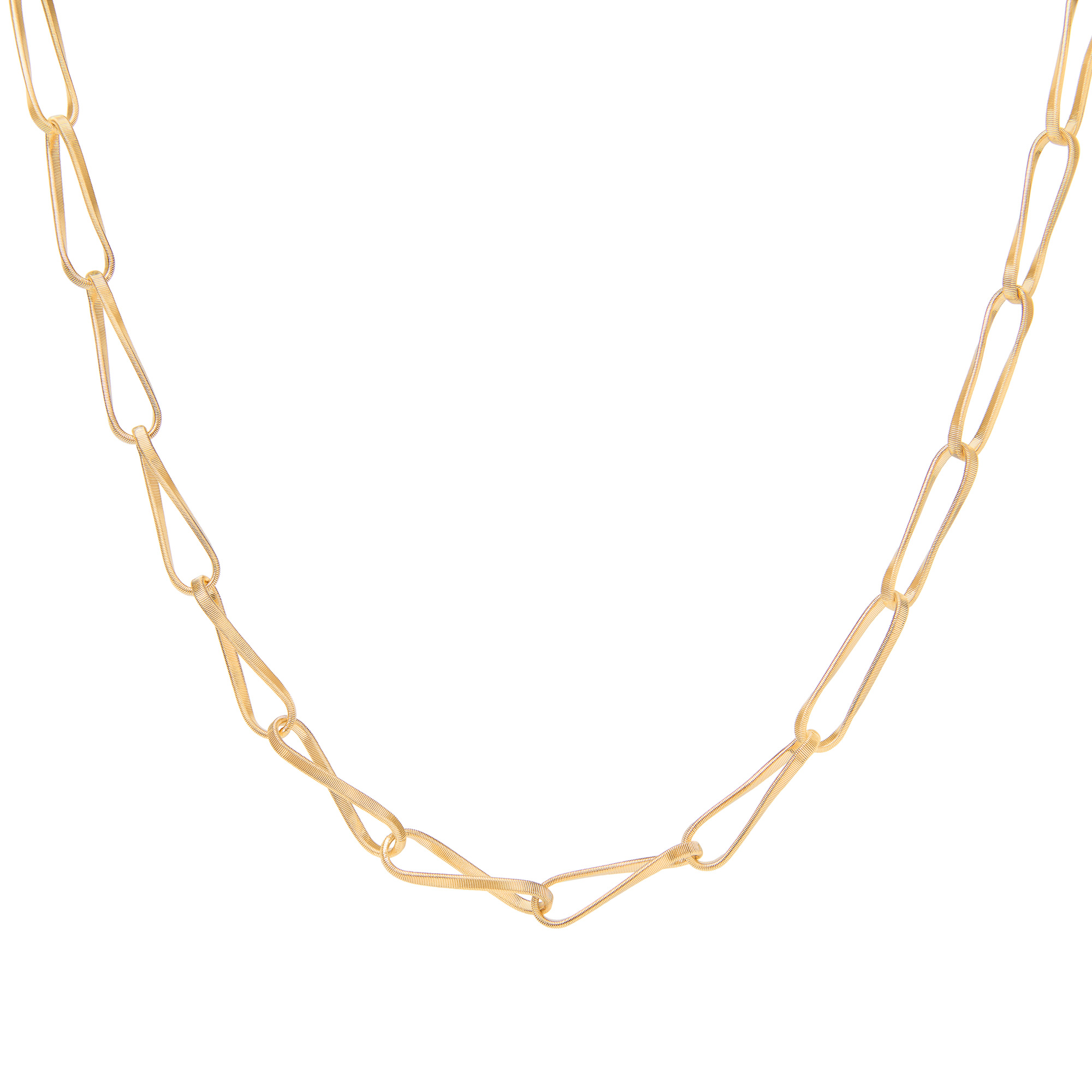 Marco Bicego Yellow Gold Twisted Coil Link Necklace - Marrakech Onde Collection
