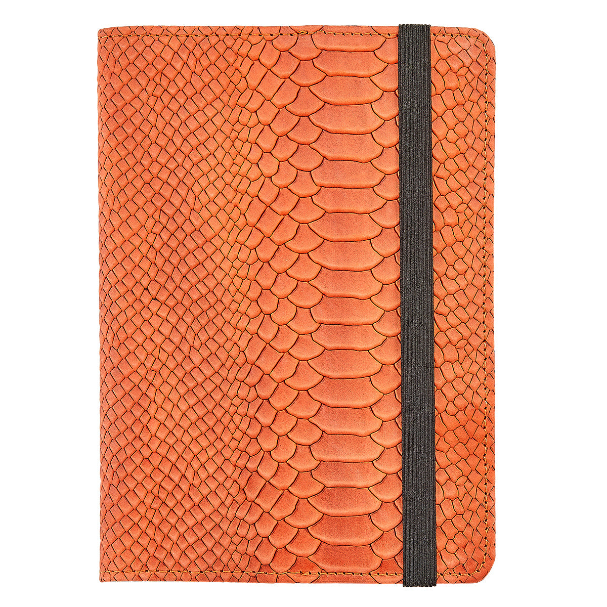Graphic Image eBook Reader Case Orange Embossed Python Leather