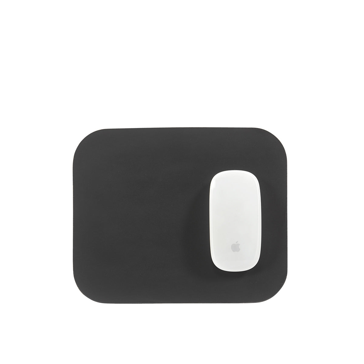 Graphic Image Mouse Pad Black/Taupe Italian Leather