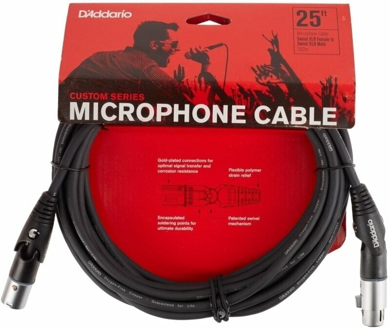 D'Addario Planet Waves PW MS 25 7,5 m Câble de microphone