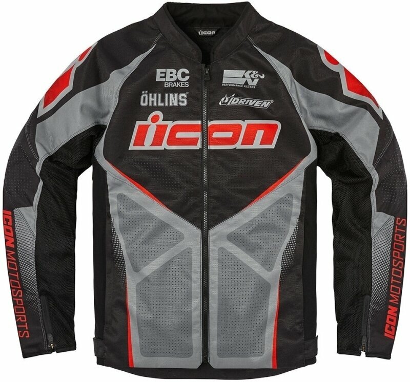 ICON - Motorcycle Gear Hooligan Ultrabolt™ Jacket Black L Blouson textile