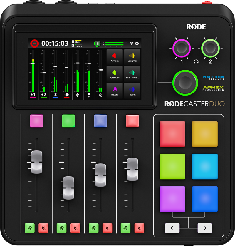 Rode RODECaster Duo Black Tables de mixage podcast