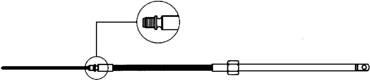 Ultraflex M58 21ft / 6‚41 m Câble de direction