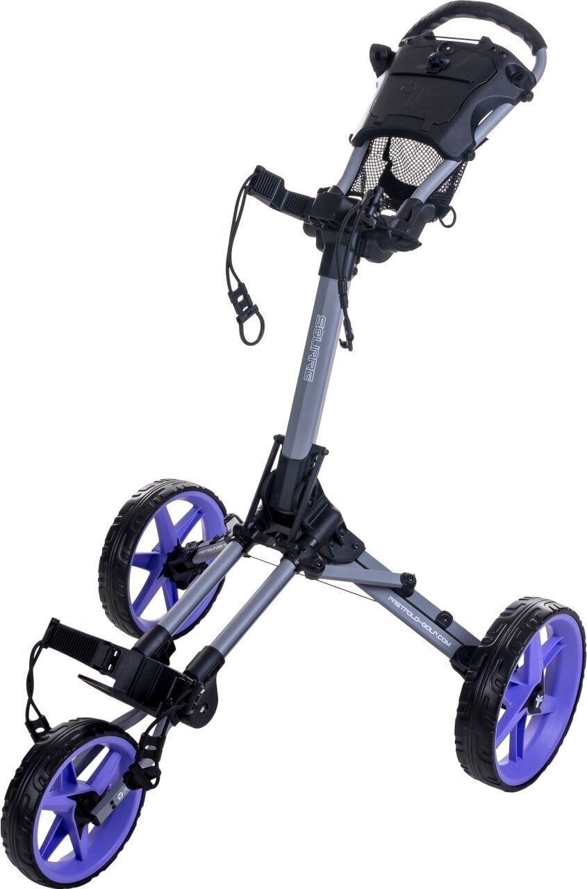 Fastfold Square Grey/Purple Chariot de golf manuel