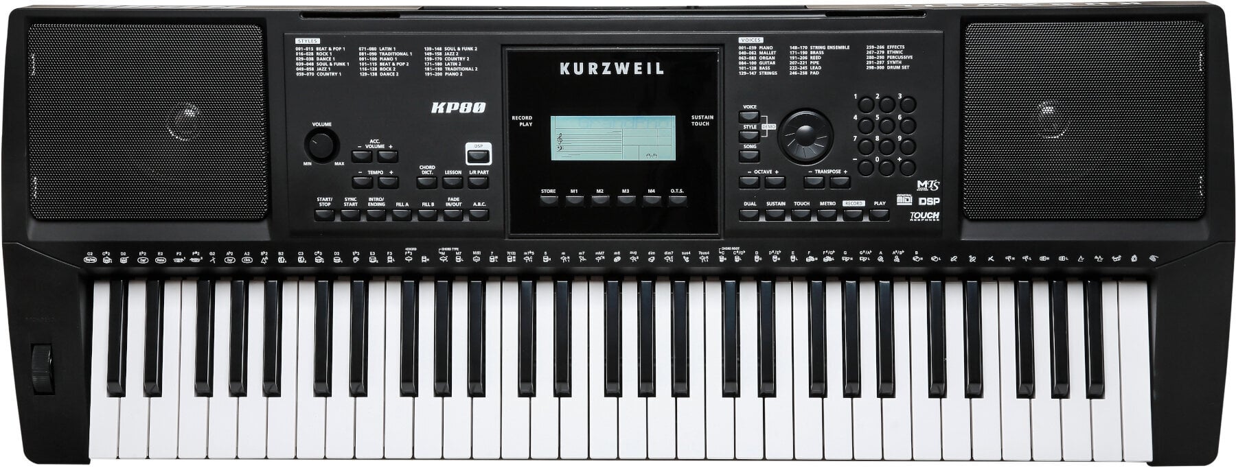 Kurzweil KP80 Clavier dynamique Black
