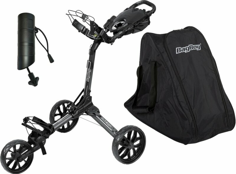 BagBoy Nitron SET Graphite/Charcoal Chariot de golf manuel