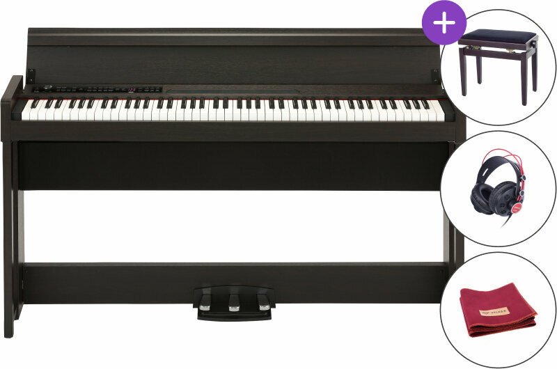 Korg C1 AIR-BR SET Marron Piano numérique